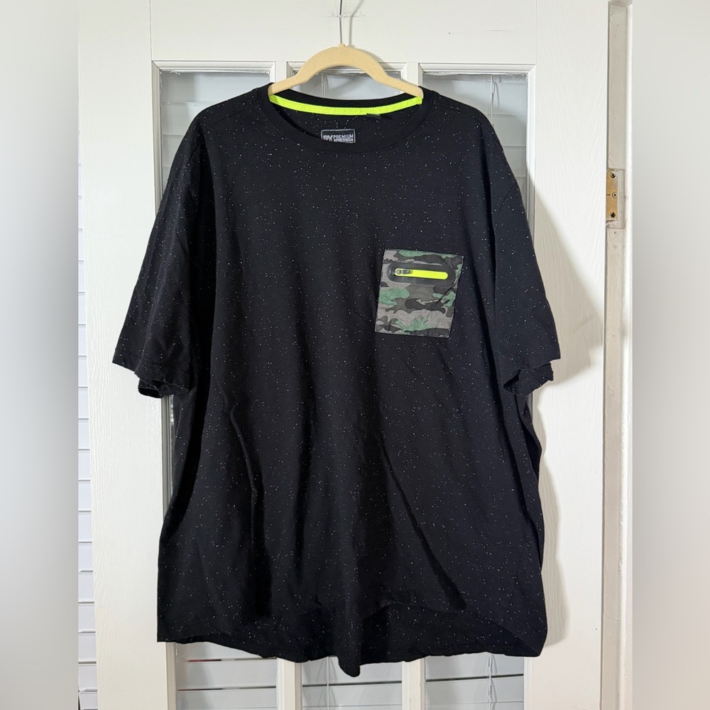 PX Premium Xpression Men’s 3XL Speckled Marled Black T-shirt | SKU‎ 0229